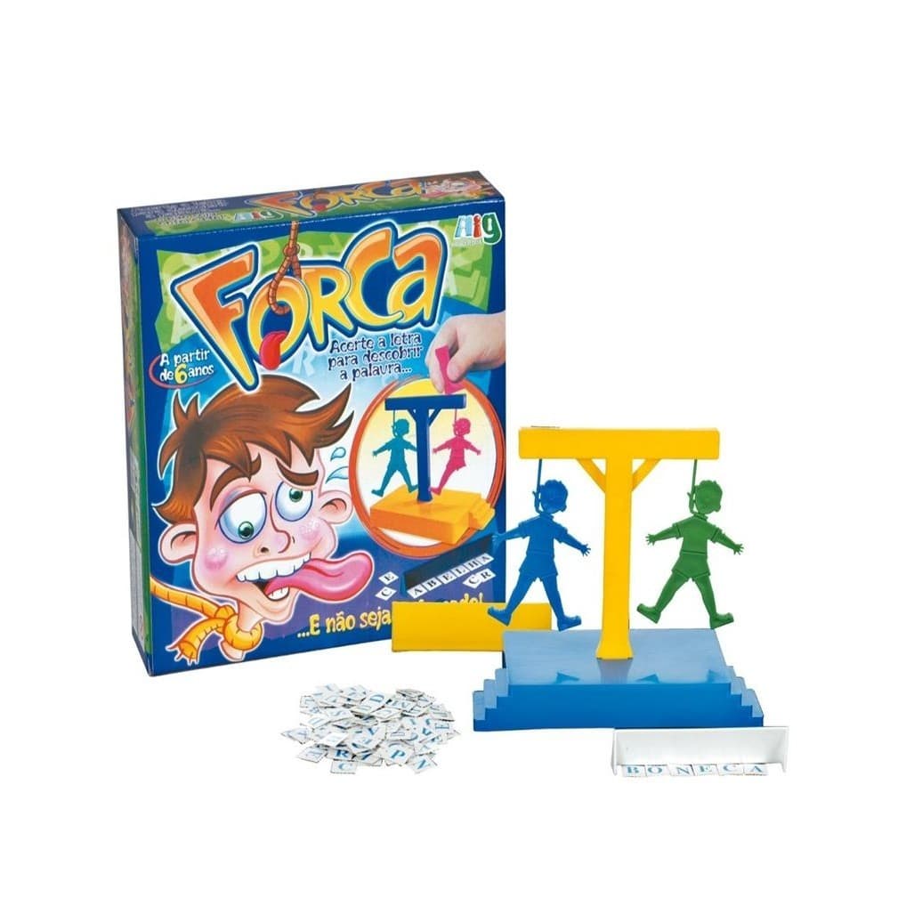 Jogo Da Forca Brincadeira Adivinhe A Palavra Brinquedo Infantil Classico Educativo Com Bonecos - NIG Brinquedos