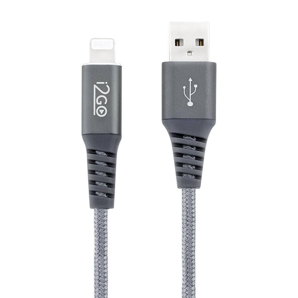 Cabo USB para Lightning i2GO Rápido Resistente 2 metros iPhone 5 até iPhone 14 com Certificado MFI