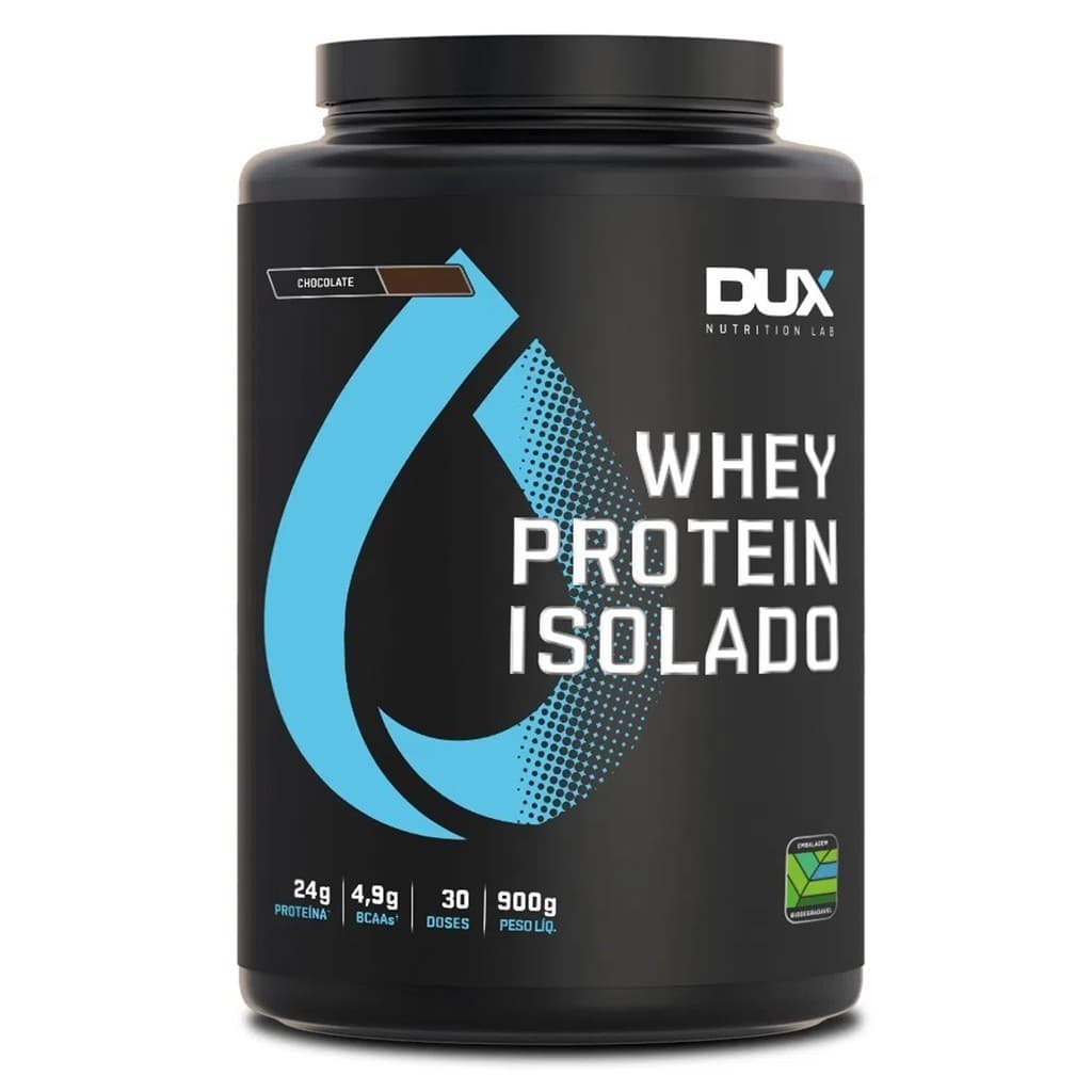 Whey Protein Isolado DUX 900g Sabor Chocolate