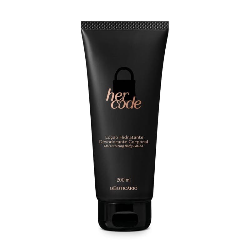 Loção Hidratante Corporal Her Code 200ml Oboticario Presente Creme Corporal Hidratante Desodorante Promoção Mulher Fragrância Feminina