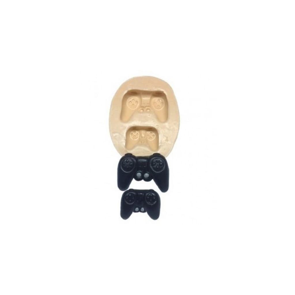 MOLDE  DE SILICONE CONTROLE VIDEOGAME, RESINA, CONFEITARIA, BISCUIT MOLDS PLANET
