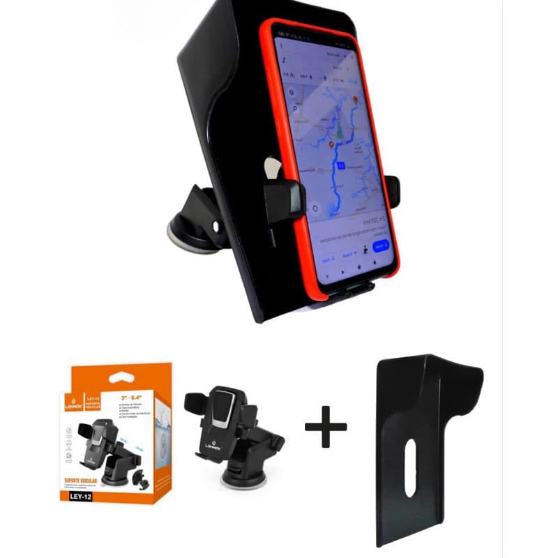 Capa E Suporte Para Celular Antifurto Protetora Sol P/ CARROS