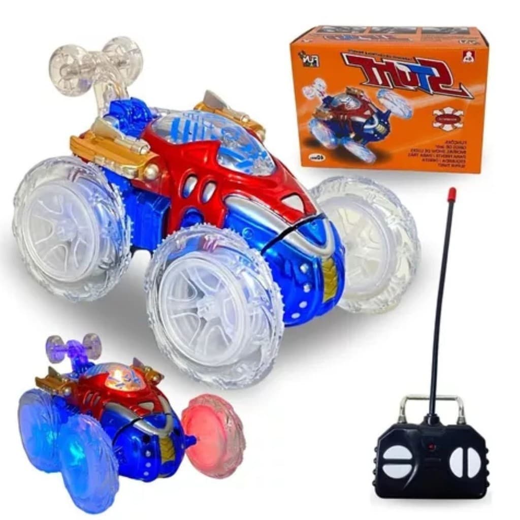Carrinho Maluco Controle Remoto Brinquedo 360º Cambalhota
