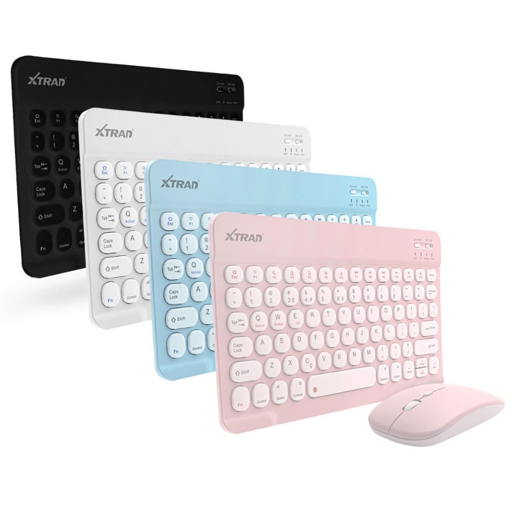 Kit Teclado E Mouse Macaron Bluetooth Ultra fino Design Elegante Compacto Compatível Pc Notebook Recarregável Sem Fio