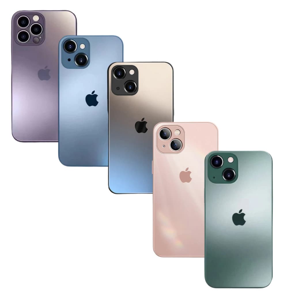 AG Capa De Vidro Fosco Para iPhone 15 14 13 12 11 Pro Max 16 16PRO 16Plus Proteção Lente câmera