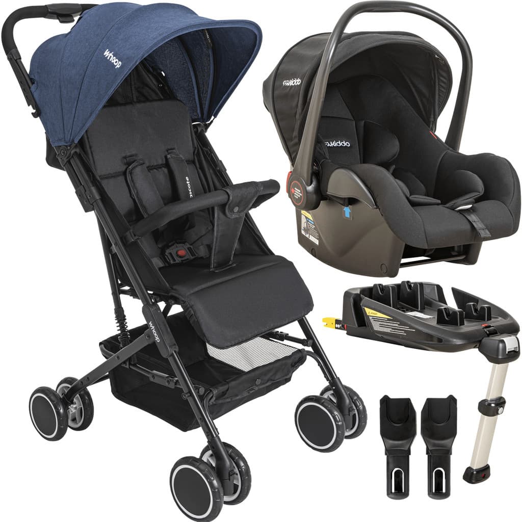 Carro de Bebe Bebe Conforto Base ISOFIX Kiddo Mascote Marinho