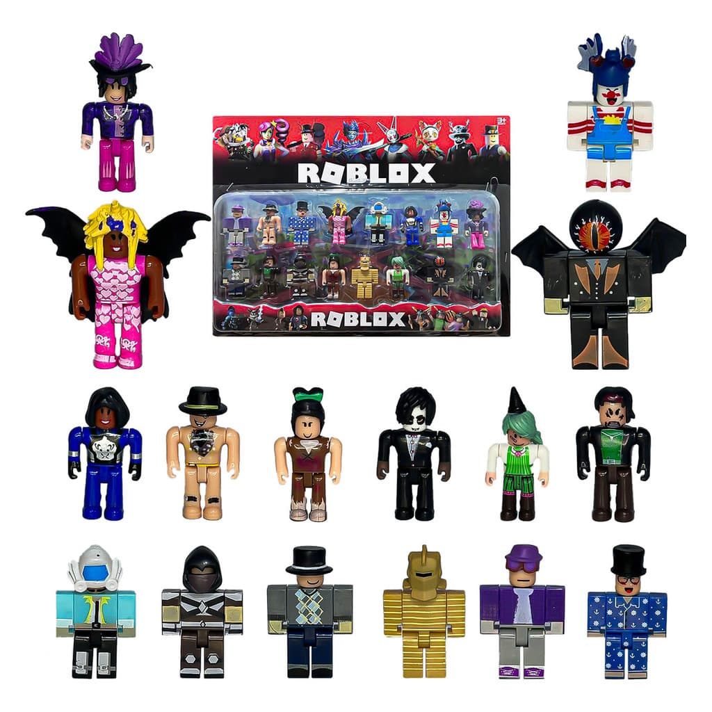 Kit Roblox 16 Bonecos Articulados 8 Cm Premium Para Crianças