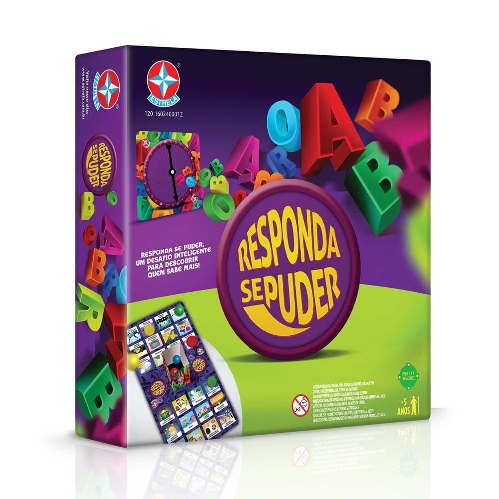 Responda Se Puder Jogo Didatico De Adivinhacao 24 Categorias Tabuleiro Educativo Para Familia - Estrela