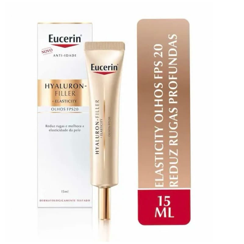 Creme Facial Anti-Idade Eucerin Hyaluron-Filler + Elasticity Contorno dos Olhos com 15ml