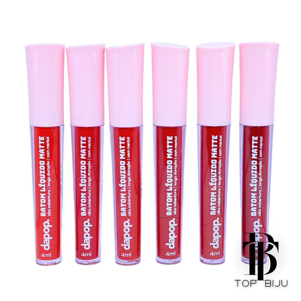 Batom Liquido Matte Vermelhos Poderosos - Dapop