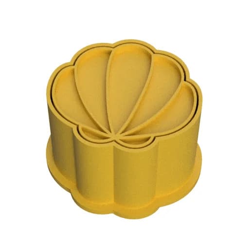 Ejetor Modelador Doces CONCHA DO MAR Brigadeiros Docinhos Massa Biscuit Biscoito Resistente Massinha Modelar Pasta 
