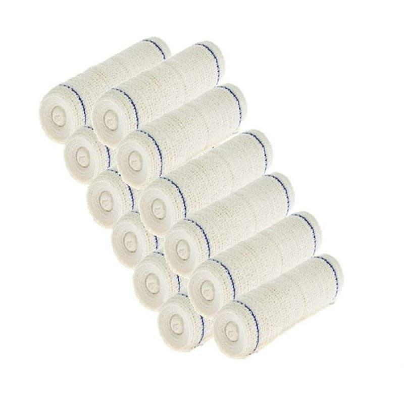 Kit 12 Ataduras De Crepe (Crepom) 10cm x 1,8m 13 fios - Polar Fix