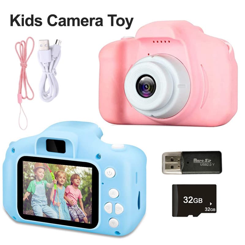 Crianças Câmera Brinquedo Mini 1080p Brinquedo Digital De Alta Definição Tiro Gravador Vídeo 32g Cartão Memória Brinquedos Educativos