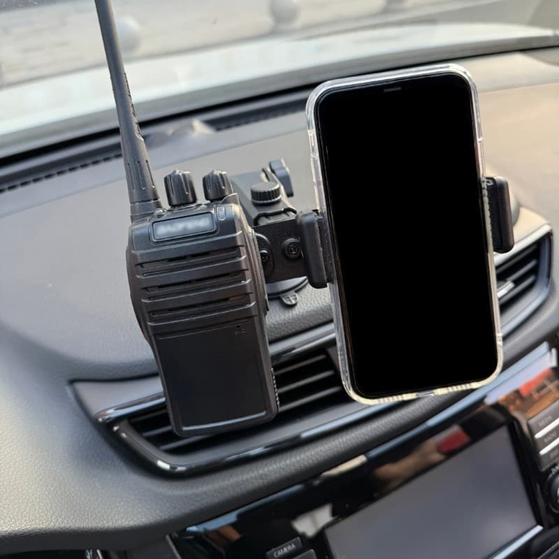 XI Handhelds Rádio 2Way Celular 2 Em 1 Suporte Para Montagem Carro Ajustável