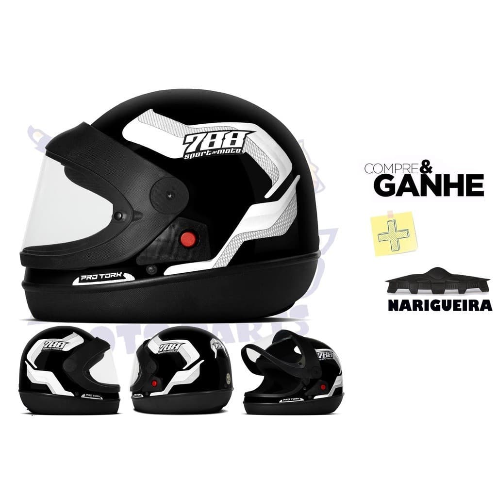 Capacete Moto Automático Mais Pro Tork Sport Moto 788 Azul Masculino Feminino Escamoteavel Moto Motoqueiro Fechado Elétr