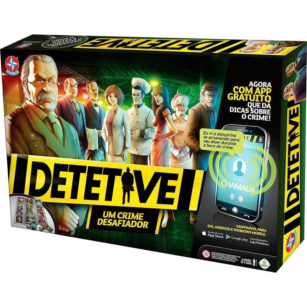 Detetive Tabuleiro Jogo Educativo Infantil Descubra O Misterio Para Familia E Amigos - Estrela Brinquedos