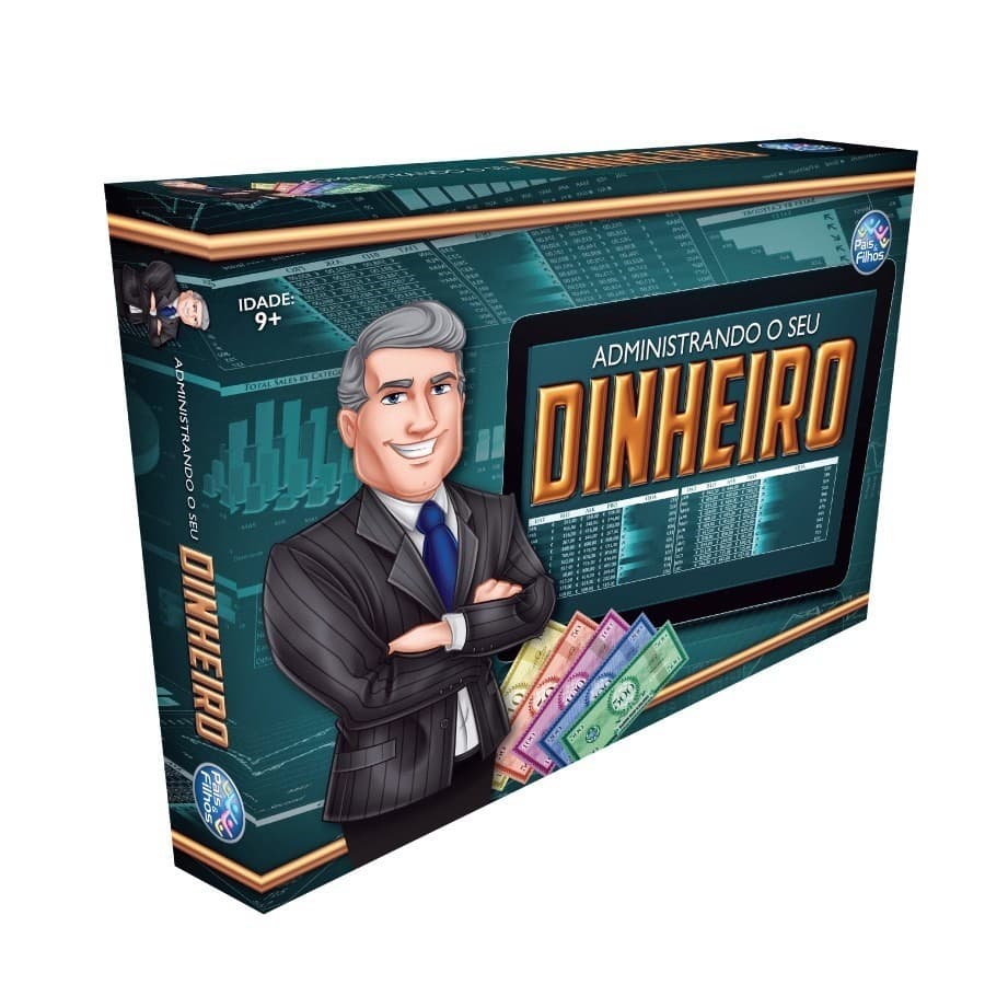 Tabuleiro Administrando Seu Dinheiro Jogo Educativo Brinquedo Para Familia - Pais E Filhos