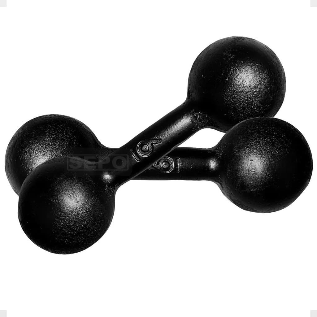 Halter Par 6Kg Ferro Peso Treino Redondo Academia Musculação