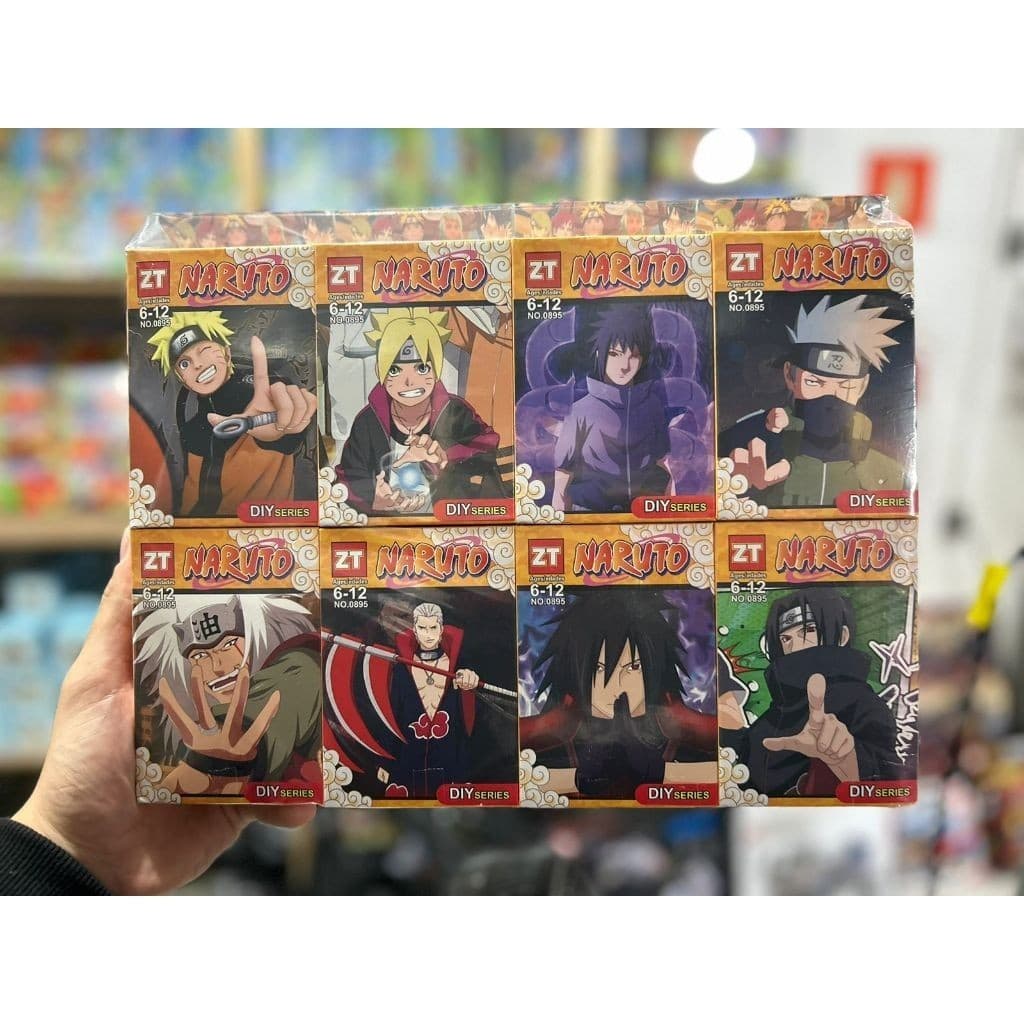 LEGO BLOCO DE MONTAR NARUTO BONECOS 8 PEÇAS MELHORES NINJA - ENVIO IMEDIATO