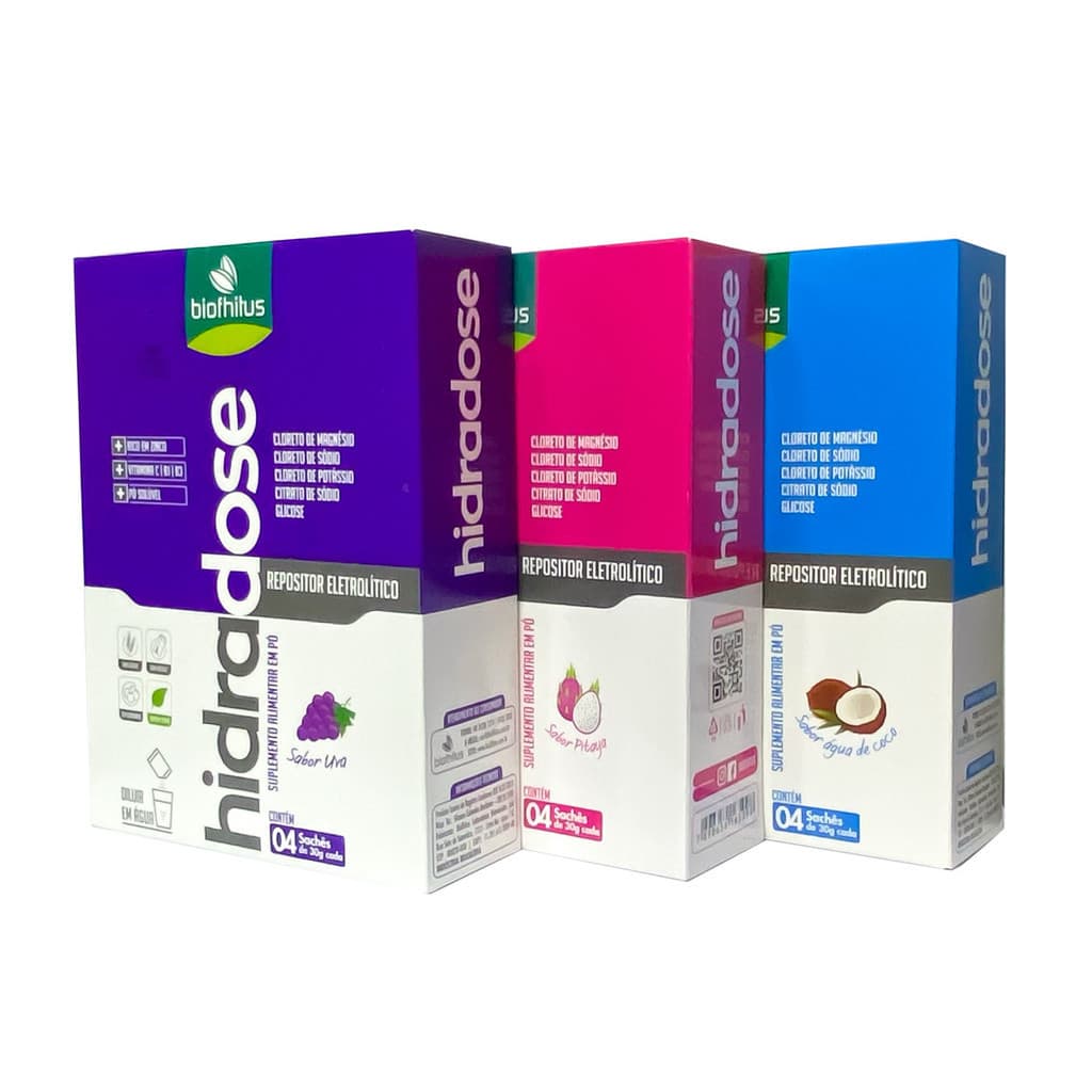 Kit Hidradose Repositor Eletrolitico Hidratante em Sachê