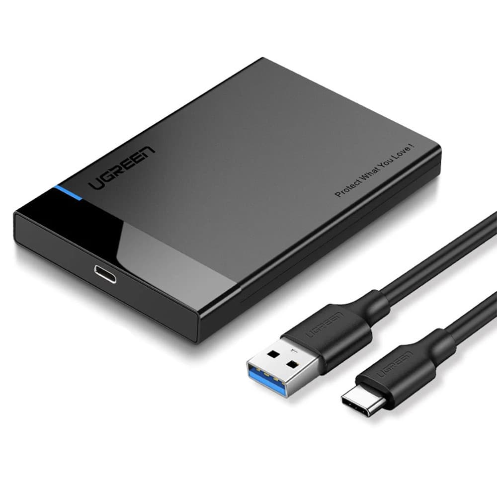 Case Externa Portátil Ugreen Us221 Usb Tipo C para Ssd e Hdd 2.5