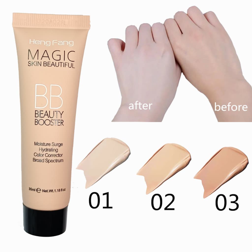 BB Cream , Base De Cobertura Completa & Concealer , Creme De Correção De Cor Líquida De Controle De Óleo Longa Duração À Prova D'água Face Brighten Foundation for All Skin