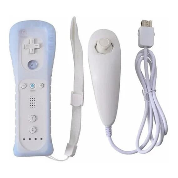 Kit Controle Joystick Remote + Nunchuk  Wii / Wii U