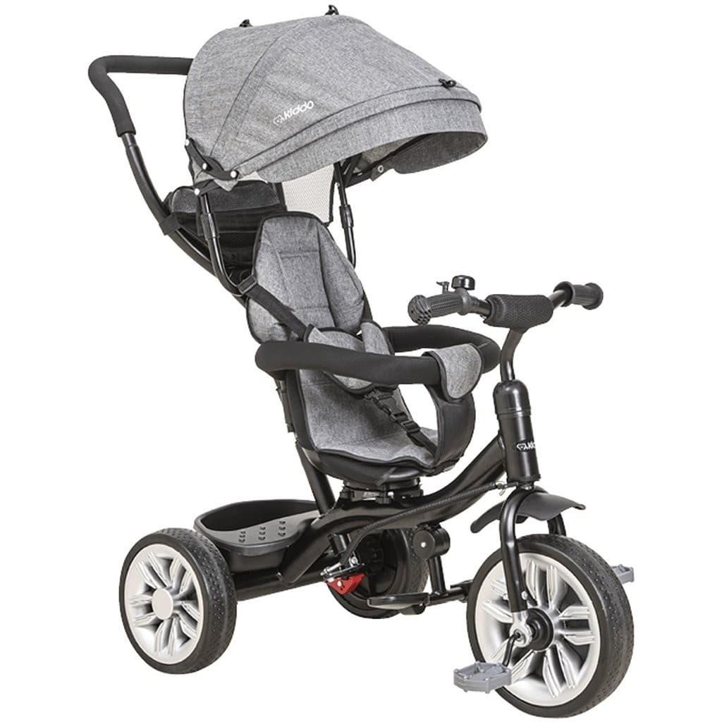 Triciclo Giratório Kiddo 360° Cinza
