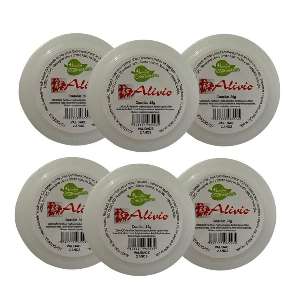 Kit 6 Und Creme de Alivio 25g