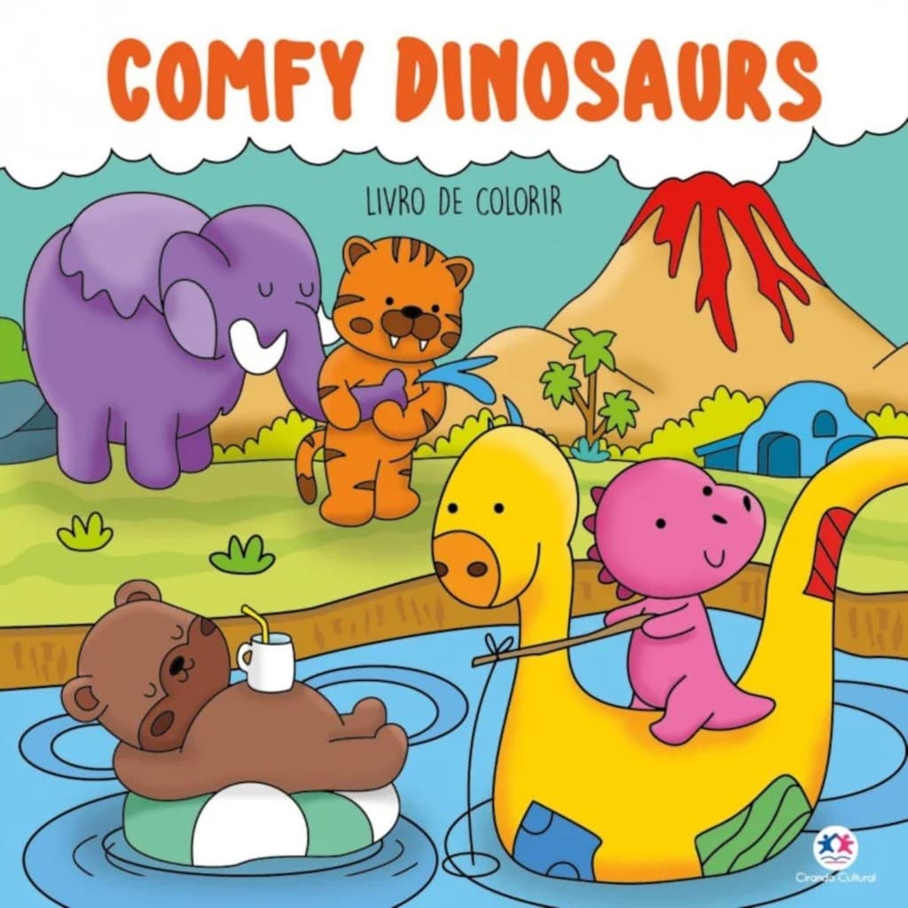 Comfy Dinosaurs | Para Colorir