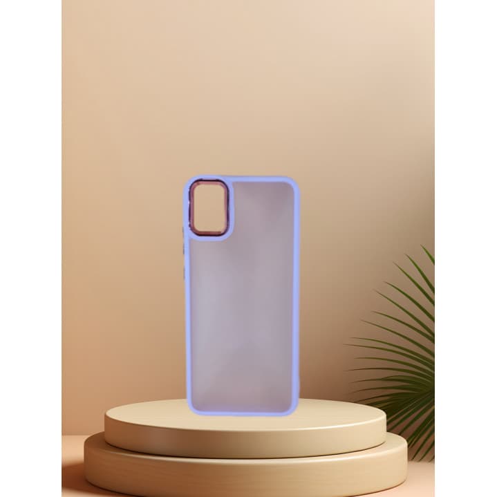Capinha Capinha  De Celular Compatível A04E Transparente Fosca Com Borda Quadrada Anti-Impacto REF WIM