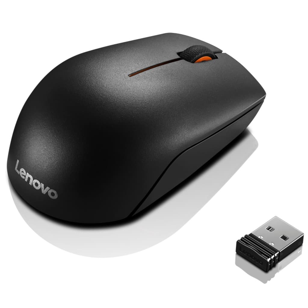 Mouse Sem Fio Lenovo 300 Ambidestro 1000dpi Preto