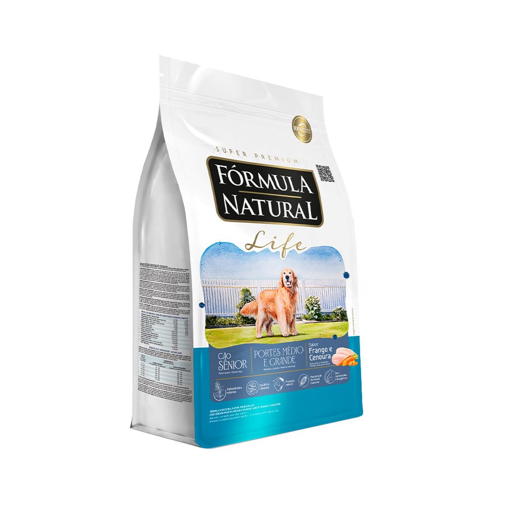 FORMULA NATURAL LIFE SENIOR PORTE MEDIO E GRANDE 15KG
