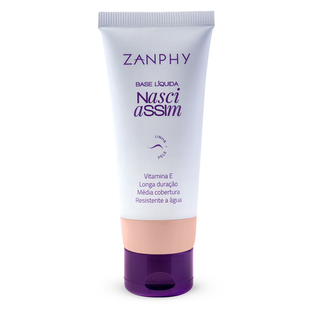 Base Liquida Matte Nasci Assim Cor 02  Linha Pele - ZANPHY
