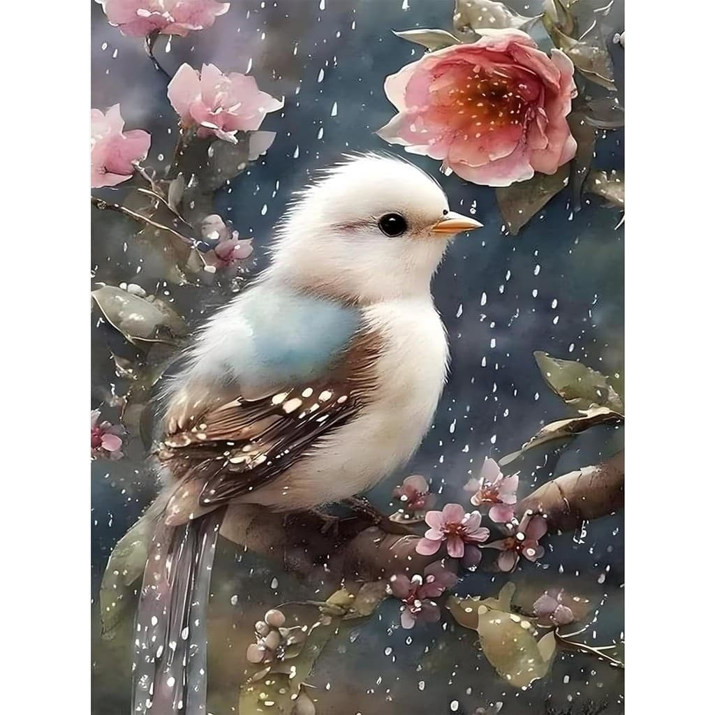 Um Conjunto De Kit De Pintura Diamante Padrão De Pássaro , DIY 5D Mosaico Em Tela Fazendo Artesanato Para Arte De Decora