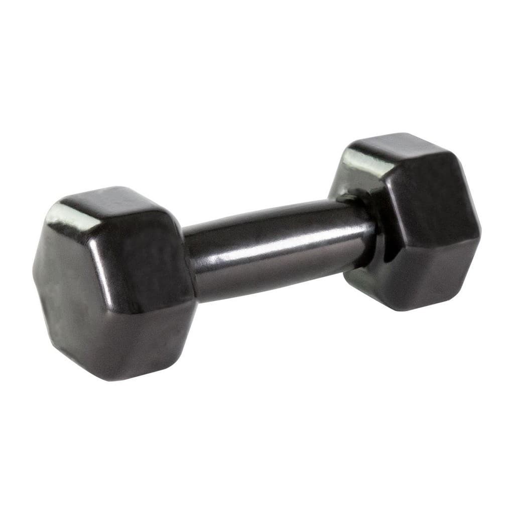 Halter Sextavado Emborrachado Em Pvc Peso para Academia Treino Fitness 2kg