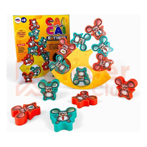Jogo Cai Cai Ratinho Para Família - Jogo Equilíbrio Dinâmico