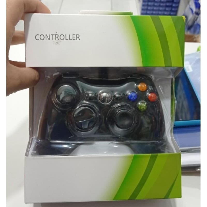 Controle Xbox 360 primeira linha com fio novo pra vídeo game e pc