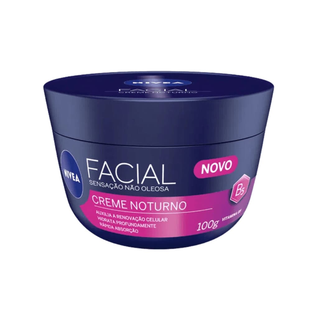 Creme Facial Nivea Anti-Idade Noturno 5 em 1 100g