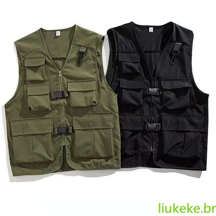 Colete Tático Casual Sem Mangas Masculino 66889 JB73