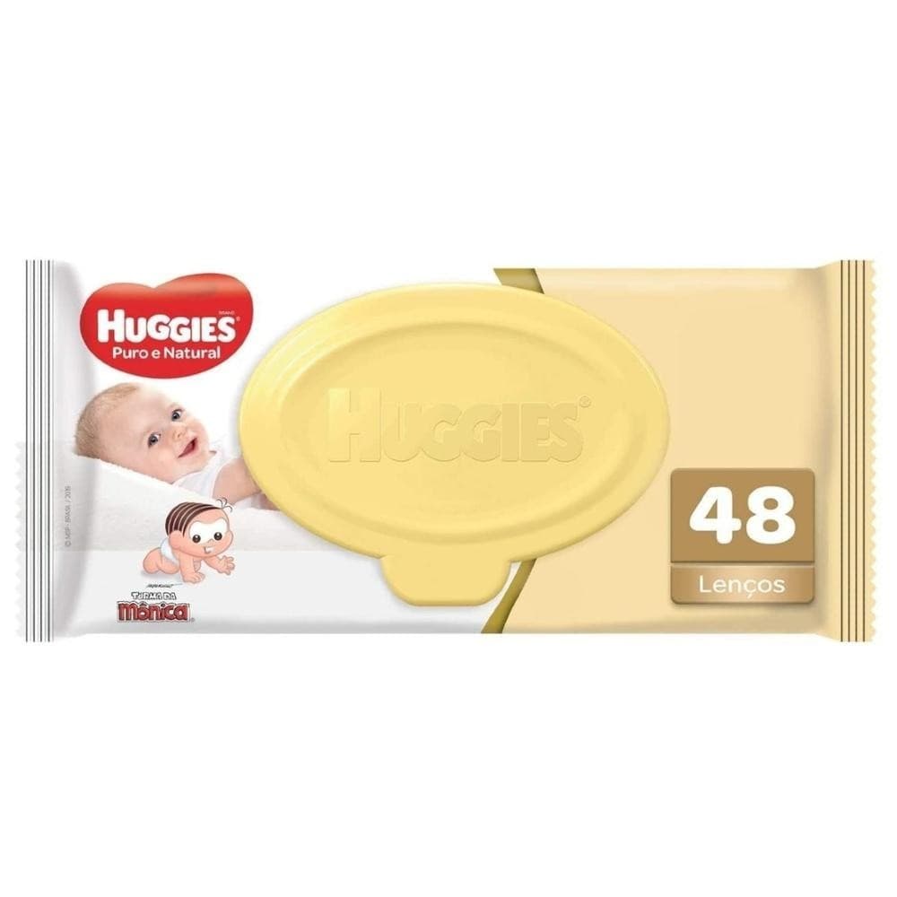 Lencos Umedecidos Huggies Puro e Natural 48 Unidades