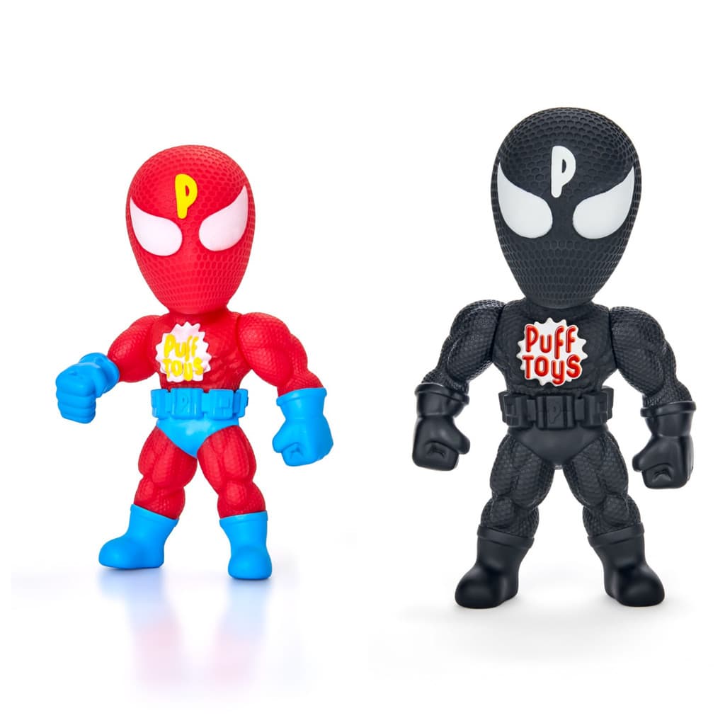 Kit 2 Bonecos Heróis Infantil Vinil Macio Brinquedo Aranha e Venon  Articulado - Puff Toys