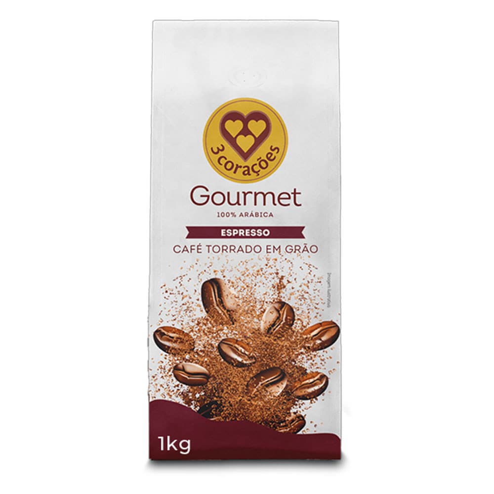 Café em Grãos 3 Corações Espresso Gourmet 1kg
