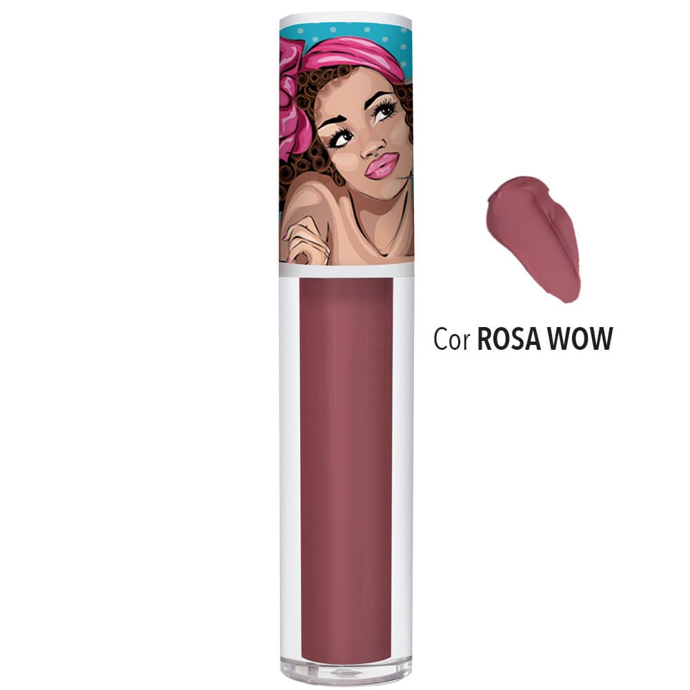 Batom Liquido Matte WOW - Rosa