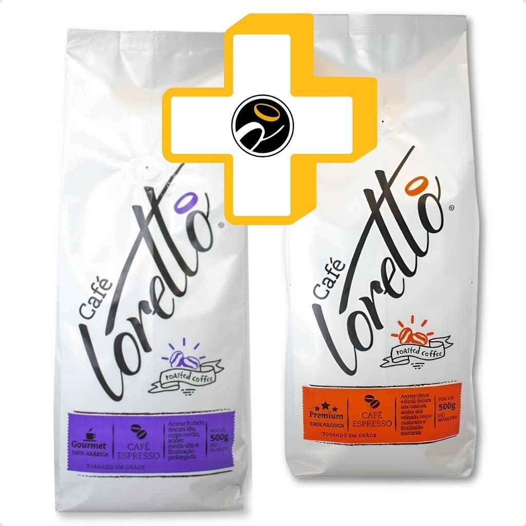 Café Torrado em Grãos Arábica Gourmet Premium 1Kg Torra Media