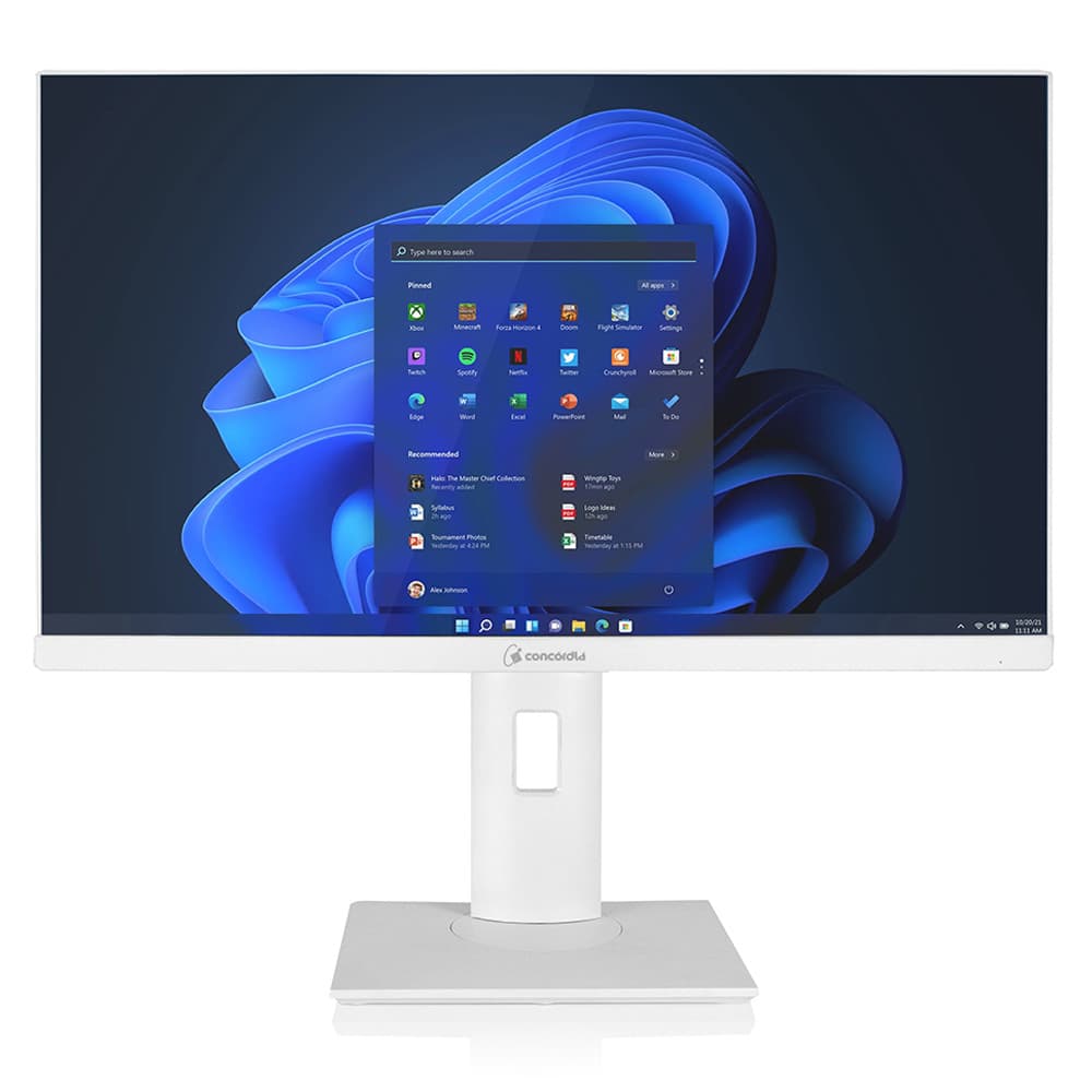 Computador All In One Concórdia Core i7 10700 16GB DDR4 SSD 480GB 23.8'' Full HD Webcam WiFi FreeDos Branco