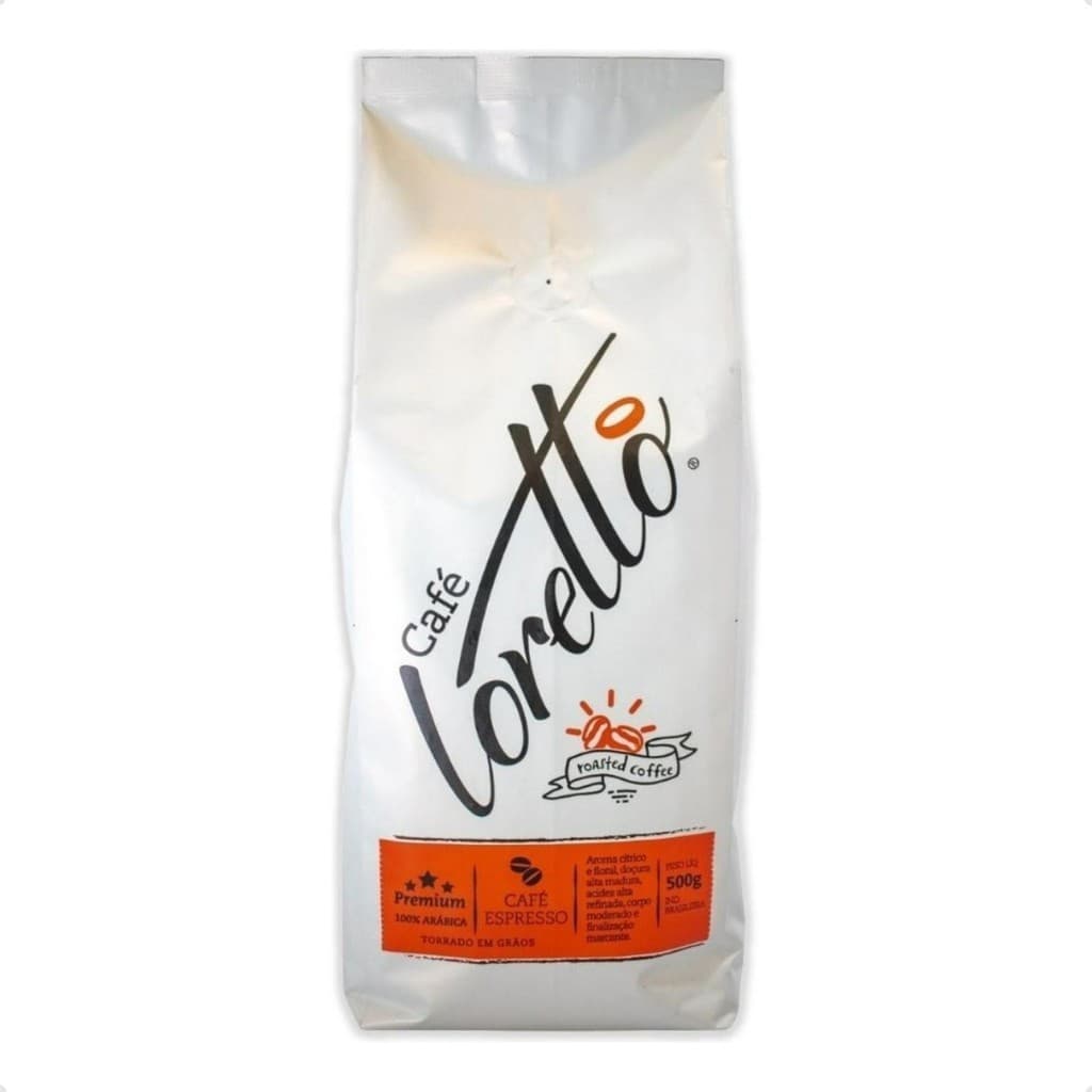 Cafe Torrado Em Grãos Arabica Premium Loretto 500g 85,2 Pontos