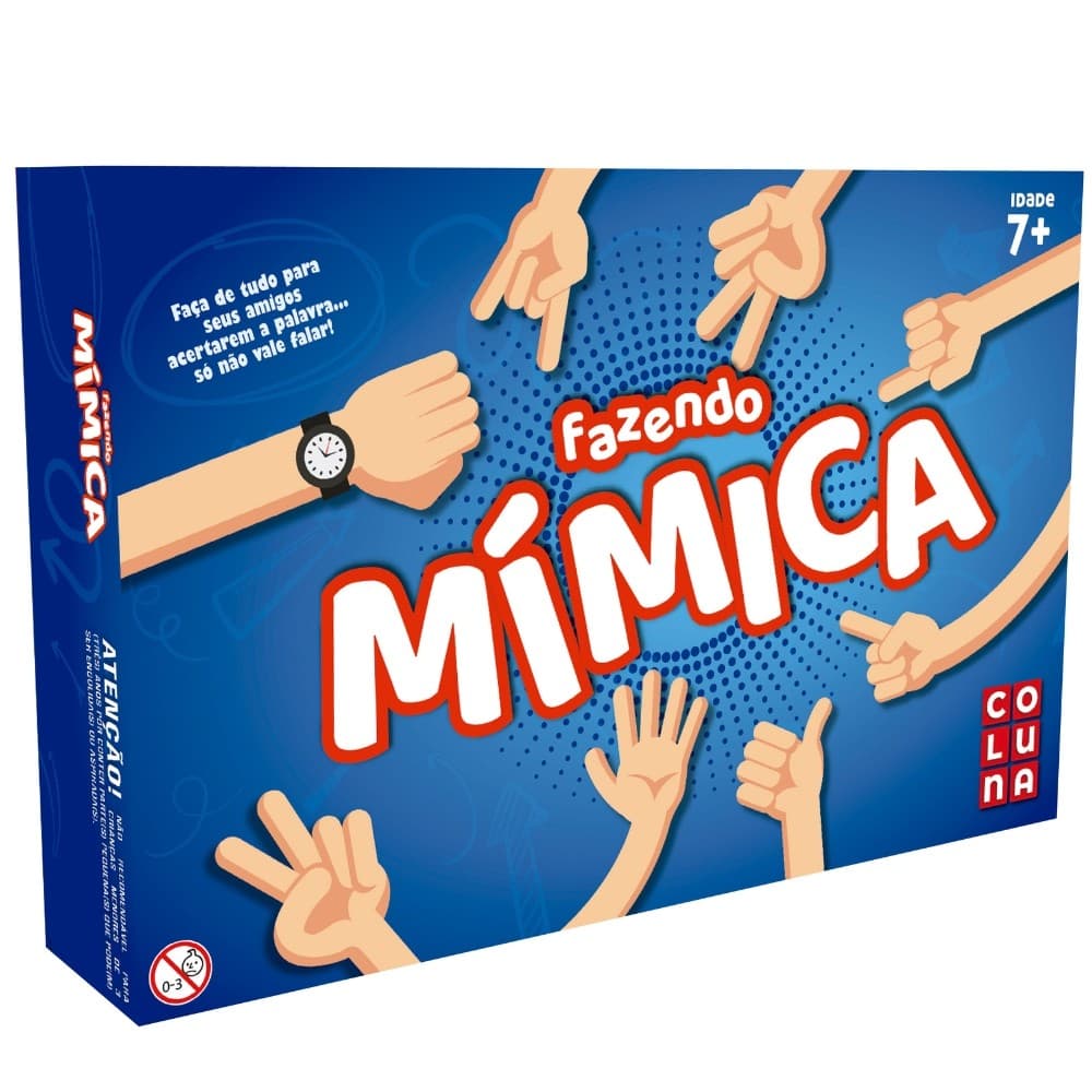 JOGO DE TABULEIRO FAZENDO MÍMICA COLUNA MESA ADVINHA CARTAS PERGUNTAS FAMÍLIA IMITAR CRIANÇAS DADOS