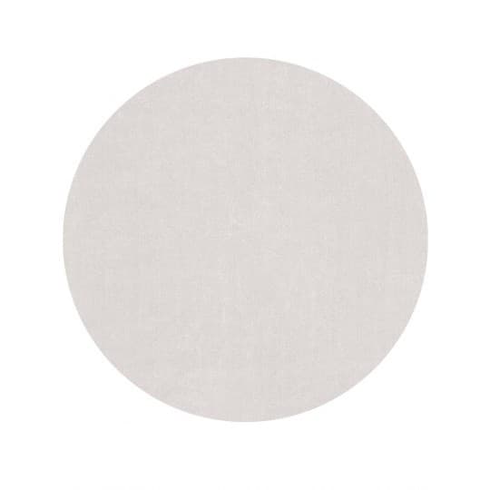 Tapete Redondo Para Sala Quarto Antiderrapante Shaggy Classic 1,00M Redondo Branco Classic Oasis