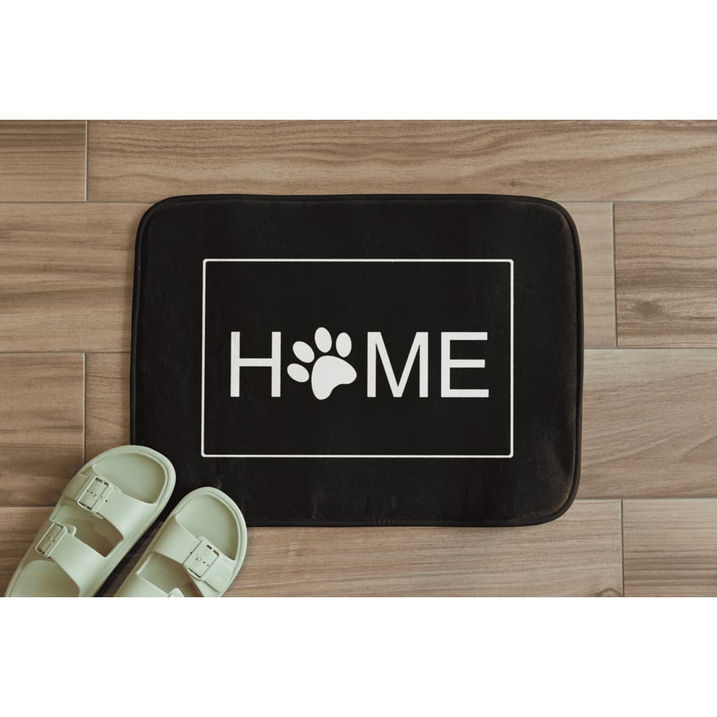 Tapete para Porta Sala Antiderrapante 70x35 Lavável Estampado HOME DOG CACHORRO